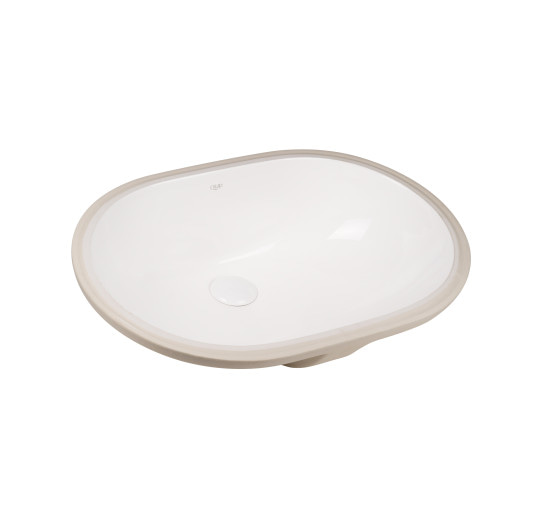 Раковина Qtap Stork 585x395x195 White з донним клапаном QT15116030W