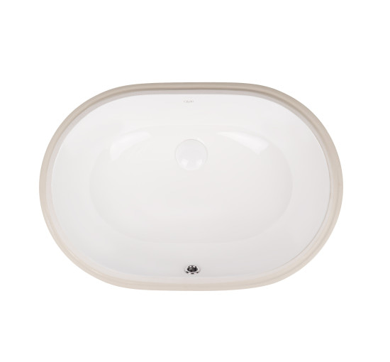 Раковина Qtap Stork 585x395x195 White з донним клапаном QT15116030W