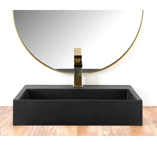 умивальник Rea Goya 37x50 black mat (REA-U8778)