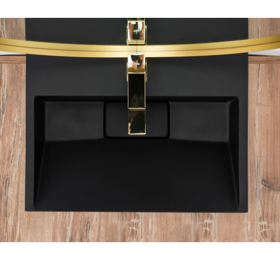 умивальник Rea Goya 37x50 black mat (REA-U8778)