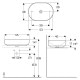 Умивальник VariForm 55 (500.774.01.2) Geberit
