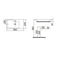 Раковина Idevit Lara 80 (0201-2805)