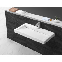 Раковина из искусственного камня Asignatura Stream 90 белая матовая (35721804)