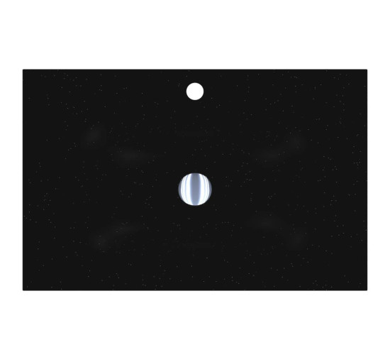 Умивальник Miraggio JESSEL 700 MIRASTONE BLACK