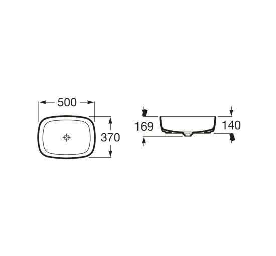 Раковина Roca Inspira Soft 50 (A327500000)