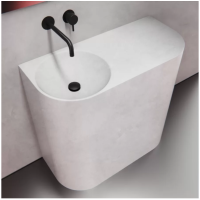 Умывальник из бетона напольный белый 900L