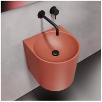 Умывальник из бетона терракотовый 400M