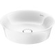 Умивальник на стільницю Duravit WHITE TULIP Ø 43 см з керамічною накладкою (23624300791) WonderGliss