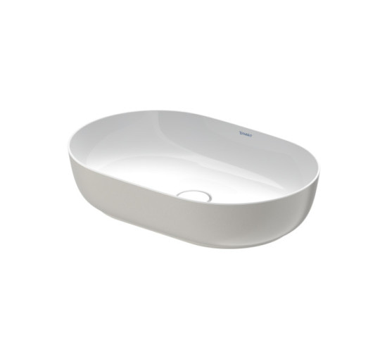 Умывальник на столешницу Duravit LUV 60x40 см (0379602300) белый/серый матовый шелк