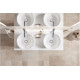 Умивальник на стільницю Duravit WHITE TULIP Ø 43 см з керамічною накладкою (23624300791) WonderGliss