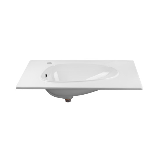 Раковина Qtap Virgo 800х480х167 White с донным клапаном QT1811FL8128BLW