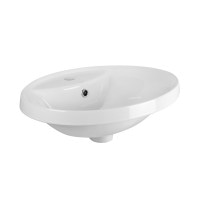 Раковина Qtap Stork 546х406х180 White з донним клапаном QT1511L737W