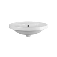 Раковина Qtap Stork 546х406х180 White з донним клапаном QT1511L737W