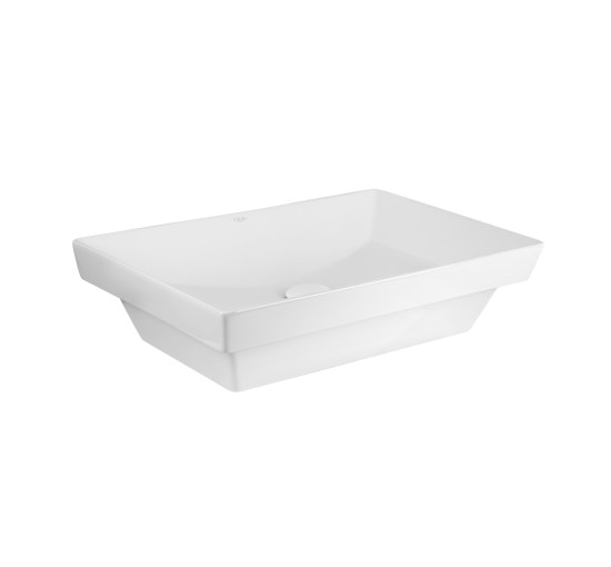 Раковина Qtap Crow 558х372х145 White з донним клапаном QT0511L739W
