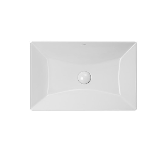 Раковина Qtap Crow 558х372х145 White з донним клапаном QT0511L739W