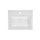 Раковина підвісна моноблок Qtap Tern 465х385х370 White з донним клапаном QT1711G803W