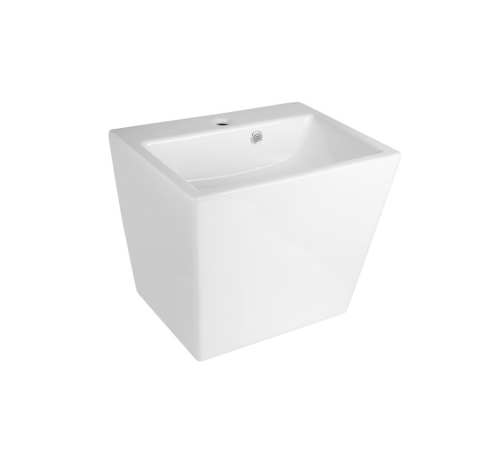 Раковина підвісна моноблок Qtap Tern 465х385х370 White з донним клапаном QT1711G803W