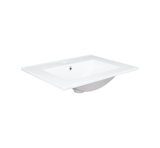 Раковина Qtap Albatross 600х460х180 White з донним клапаном QT01113060CW