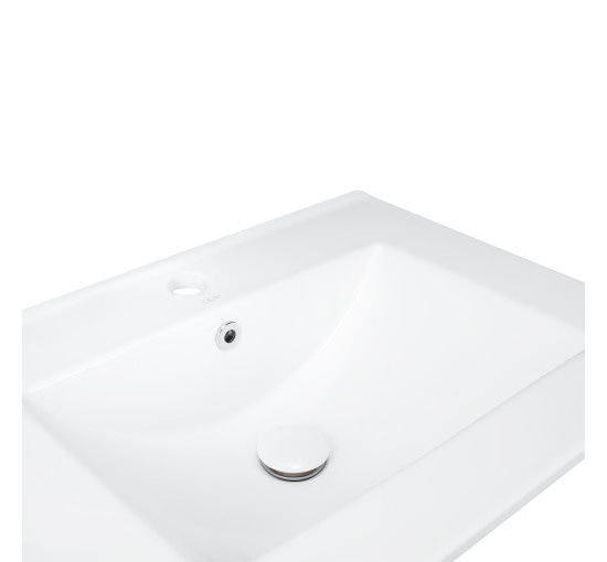 Раковина Qtap Albatross 600х460х180 White з донним клапаном QT01113060CW