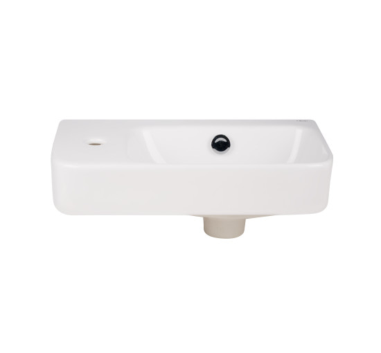 Раковина Qtap Tern 450х260х155 White с донным клапаном QT17115117LW