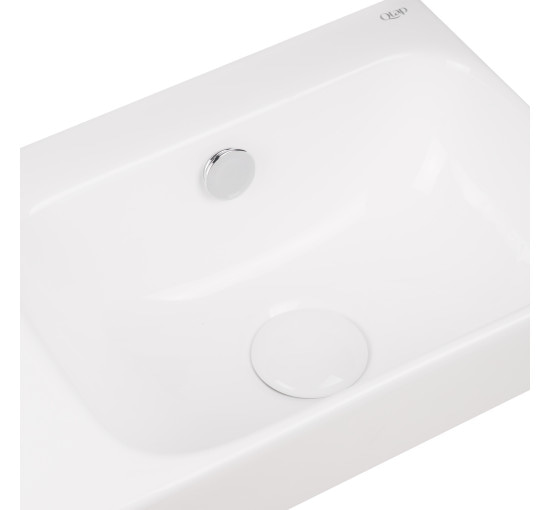 Раковина Qtap Tern 450х260х155 White с донным клапаном QT17115117LW