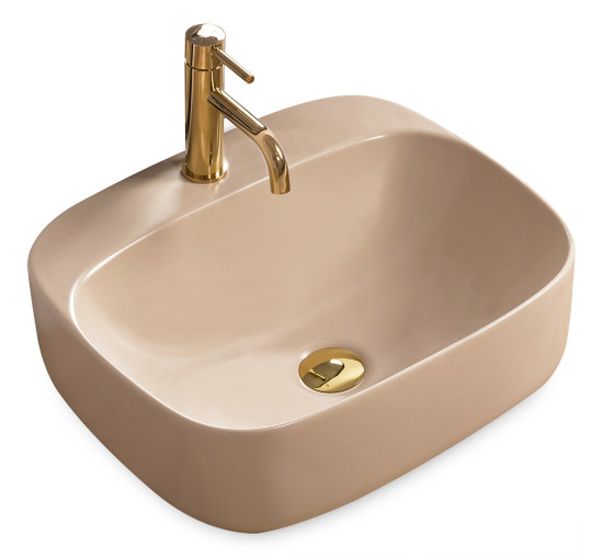 Раковина на стільницю Rea Luiza 50 Beige MAT