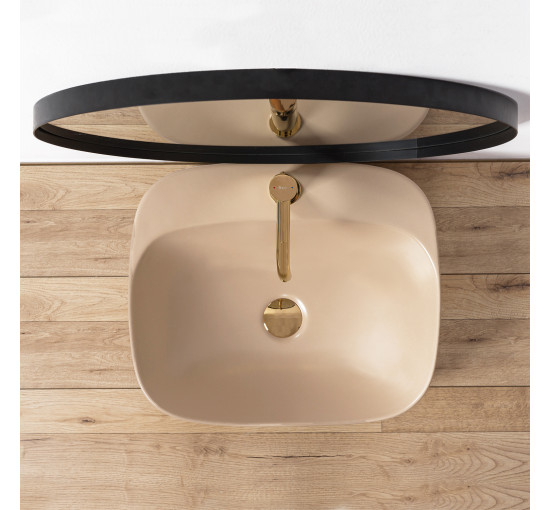 Раковина на стільницю Rea Luiza 50 Beige MAT
