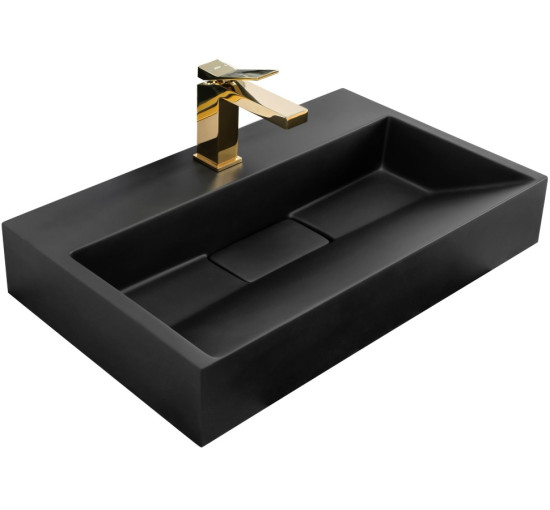 умивальник Rea Goya 37x60 black (REA-U8779)