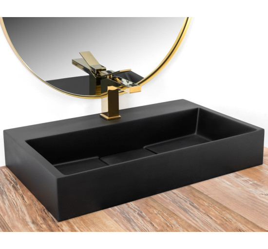 умивальник Rea Goya 37x60 black (REA-U8779)