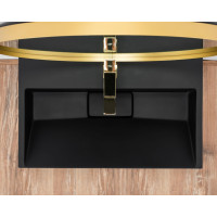умивальник Rea Goya 37x60 black (REA-U8779)