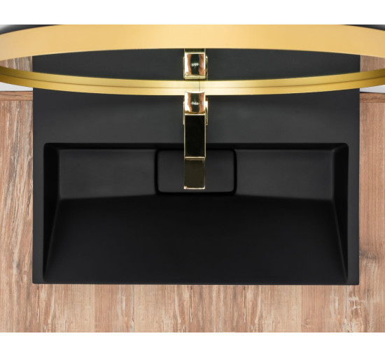 умивальник Rea Goya 37x60 black (REA-U8779)