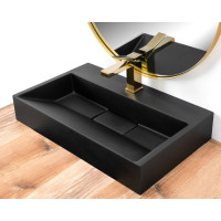 умивальник Rea Goya 37x60 black (REA-U8779)