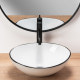 умивальник Rea Sofia 34,5x41 black edge (REA-U3217)