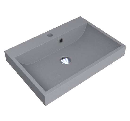 Умывальник Miraggio VARNA 600 MIRASTONE GRAY
