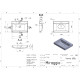 Умывальник Miraggio VARNA 600 MIRASTONE GRAY