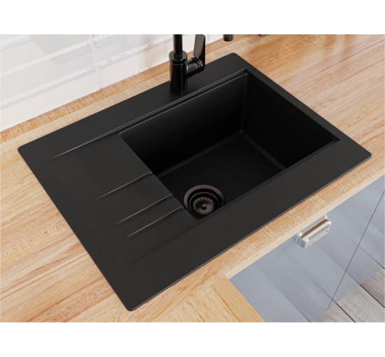 Кухонная мойка Miraggio BODRUM 650 black