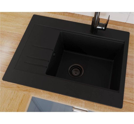 Кухонная мойка Miraggio BODRUM 650 black