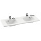 Двойной умывальник Ravak Classic 1300 white с отверстием (XJD01113000)