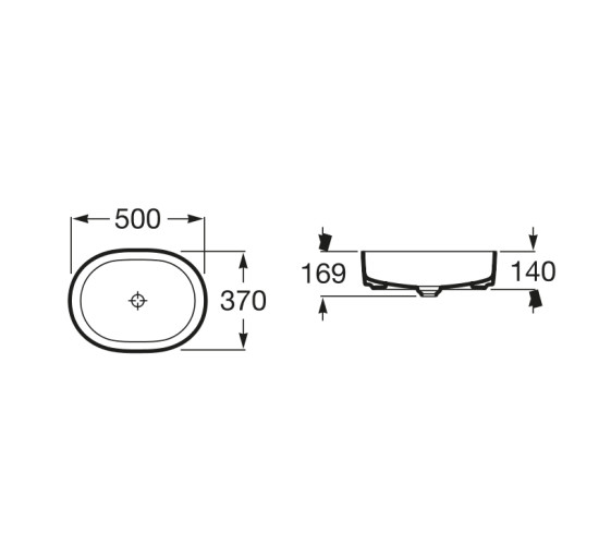 Раковина Roca Inspira Round 50 (A327520000)