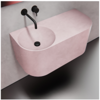 Умывальник из бетона розовый 900M