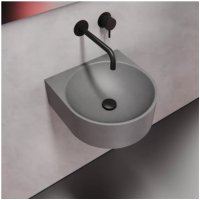 Умывальник из бетона серый 400S