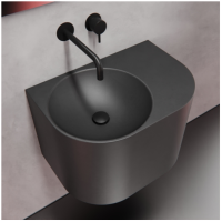 Умывальник из бетона графит 600M