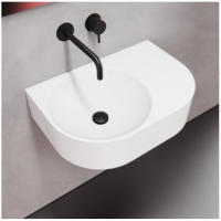 Умывальник из бетона белый 600S