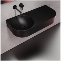 Умывальник из бетона черный 900S