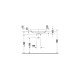 Умывальник на столешницу Duravit HAPPY D.2 60х40 см (23596061001) белый/антрацитовый матовый, WonderGliss
