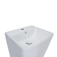 Раковина для підлоги моноблок Qtap Tern 440х380х830mm White з донним клапаном QT1711G302W