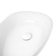 Раковина-чаша Qtap Leo 400х350х160 White с донным клапаном QT1111A053W