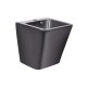 Раковина підвісна моноблок Qtap Tern 370х410х400 Matt black з донним клапаном QT1711G808MB