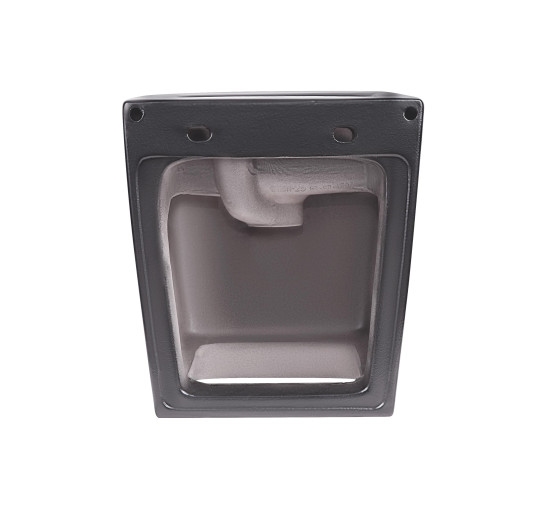 Раковина підвісна моноблок Qtap Tern 370х410х400 Matt black з донним клапаном QT1711G808MB