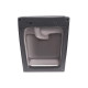 Раковина підвісна моноблок Qtap Tern 370х410х400 Matt black з донним клапаном QT1711G808MB